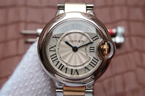 cartier ballon bleu 28mm replica|cartier ballon bleu iced out.